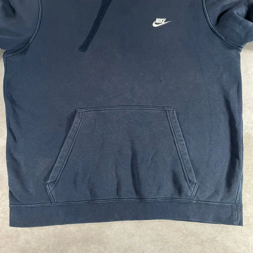 Nike Athletic Sportswear Navy Blue Pullover Hoodie Men’s XL